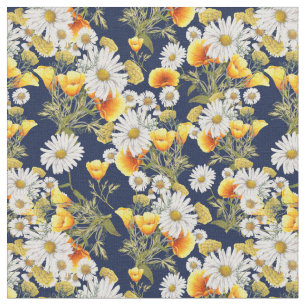 Tecido Chamomiles e papas