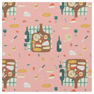 Tecido Charcuterie Gourmet Foodie