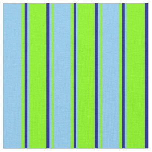 Tecido Chartreuse, Azul Claro e Azul Escuro