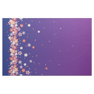 Tecido Chás Sakura Dreamy Blue & Purple Kimono Style