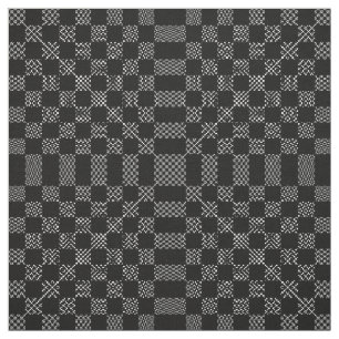 Tecido Checkered Moire por Kenneth Yoncich
