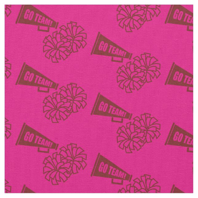 Tecido Cheerleader Team School Colors Maroon & Pink (Detalhe)