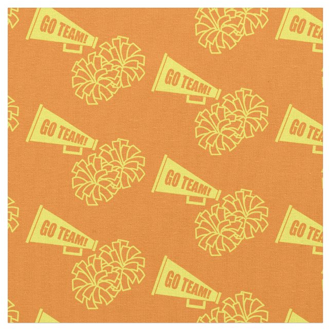 Tecido Cheerleader Team School Colors Yellow & Orange (Detalhe)