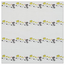 Tecido Cheesy Mousey Red Hearts Beijos