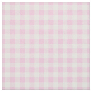 Tecido Cheque de Gingham Rosa Pálido