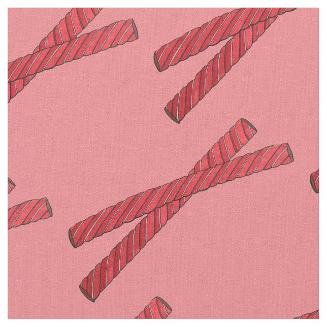 Tecido Cherry Red Licorice Whips Licorice Twist Candy (Detalhe)