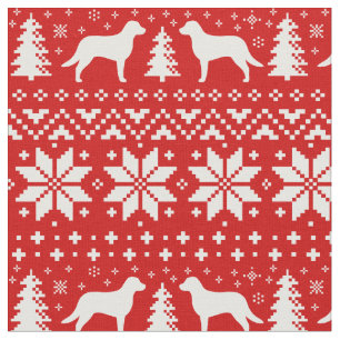 Tecido Chesapeake Bay Retriever Silhouettes Natal