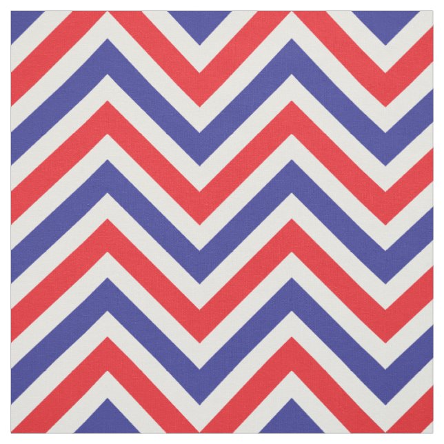 Tecido Chevron 4 de julho todo o vermelho, branco e azul (Modelo)