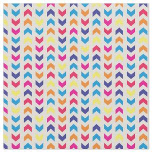 Tecido Chevron asteca colorido