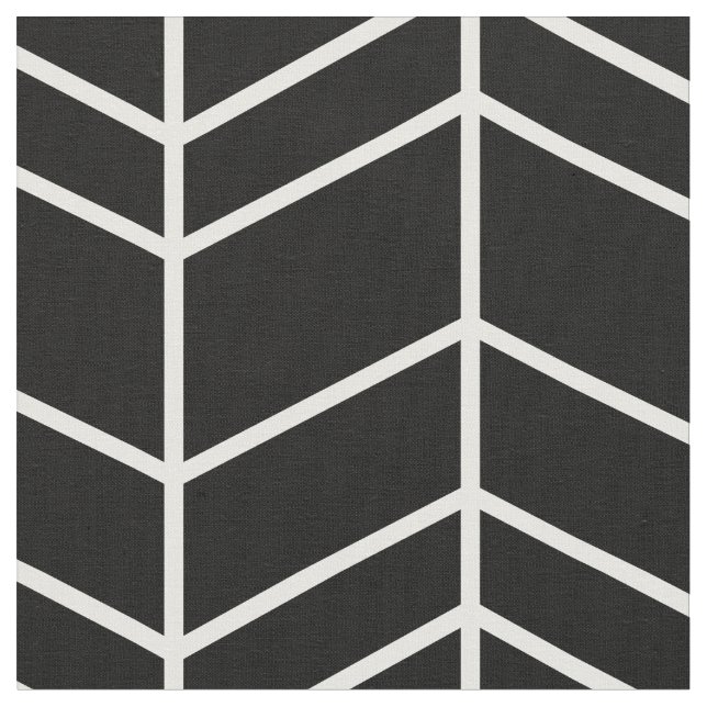 Tecido Chevron Black and White Herringbone (Detalhe)