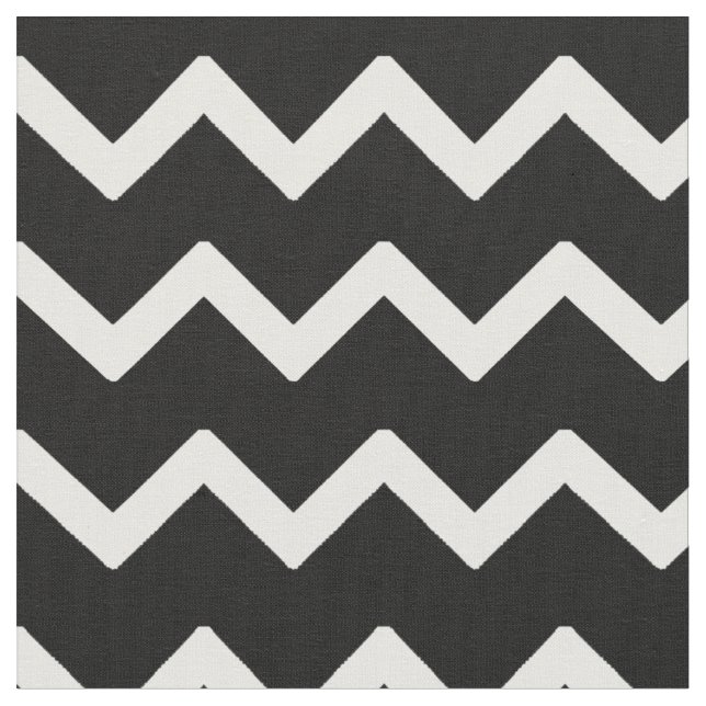 Tecido Chevron Branco Preto (Detalhe)