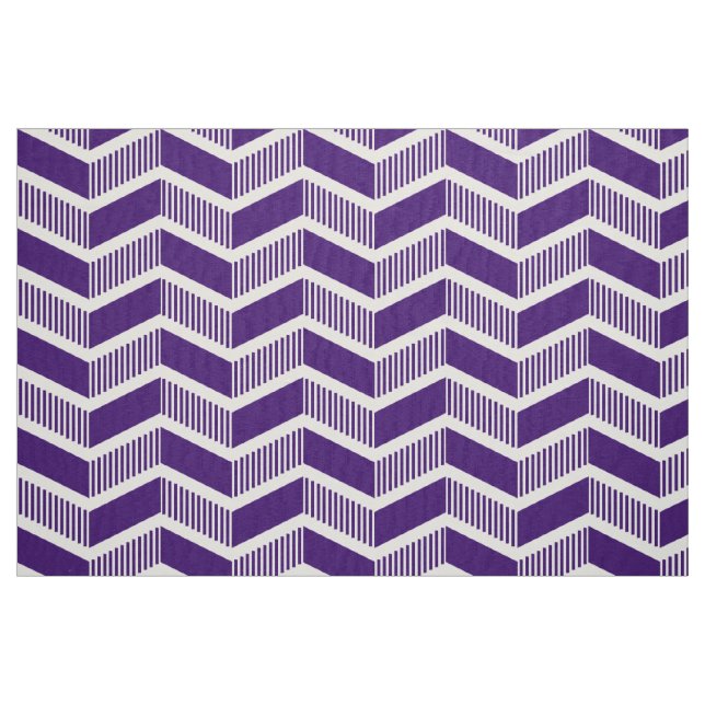 Tecido Chevron com Degraus - Roxo Escuro (Fat Quarter)