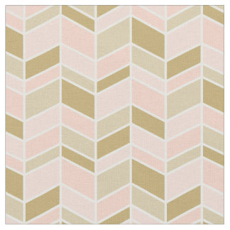 Tecido Chevron de pêssego e de arenque Dourado