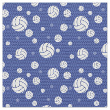 Chevron de Voleibol Azul Padrão