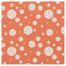 Tecido Chevron de Voleibol Laranja Padrão