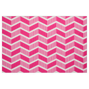 Tecido Chevron Escalonado - Neon Vermelho