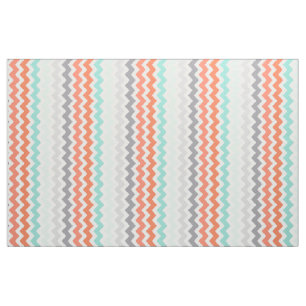 Tecido Chevron médio listra o roxo cinzento coral azul