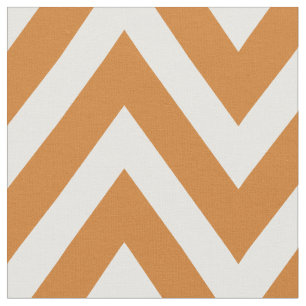 Tecido Chevron Moderno Laranja Queimado Grande Escala