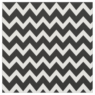 Tecido Chevron Moderno Negro e Branco