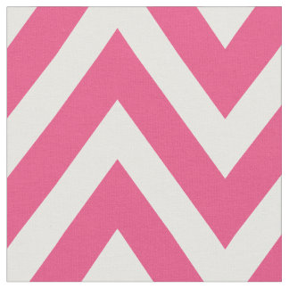 Tecido Chevron Moderno Rosa Quente Grande Escala