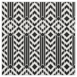 Tecido Chevron preto & branco extravagante listra