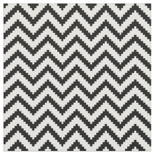 Tecido Chevron Preto e Branco