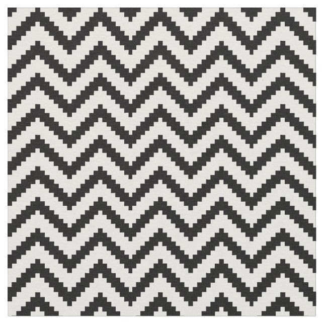 Tecido Chevron Preto e Branco (Detalhe)