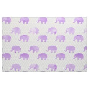 Tecido Chevron Primitivo Do Elefante De Aquarelas Shibori