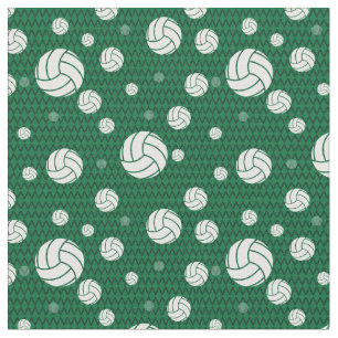 Tecido Chevron Verde de Voleibol Padrão