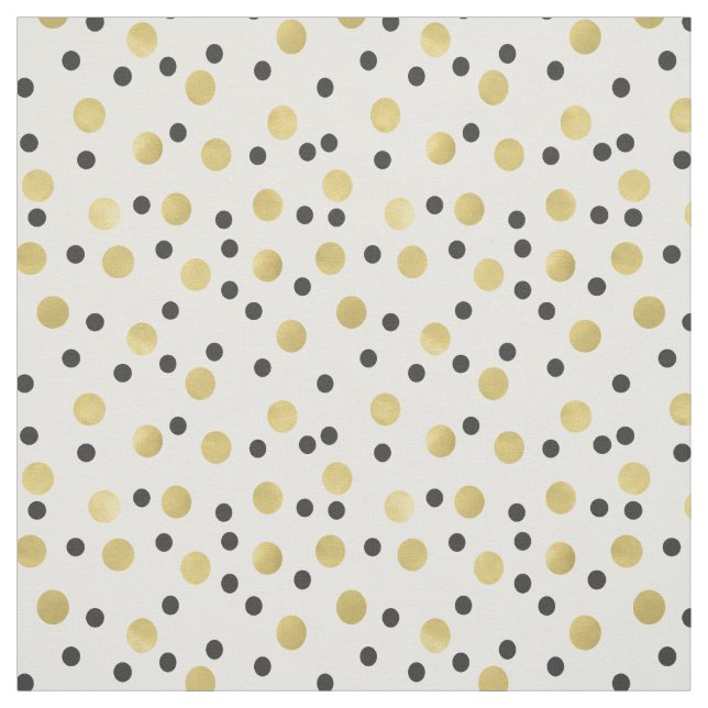 Tecido Chic Black e Dourado Confetti (Modelo)