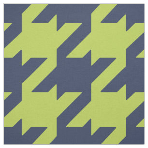 Tecido Chic bold nany e padrão de som verde