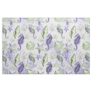Tecido Chic costal Roxo e Verde limão