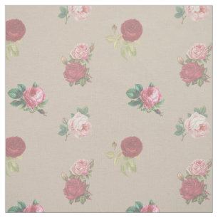 Tecido Chic de Rosas Florais por Metro