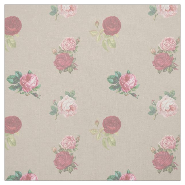 Tecido Chic de Rosas Florais por Metro (Modelo)