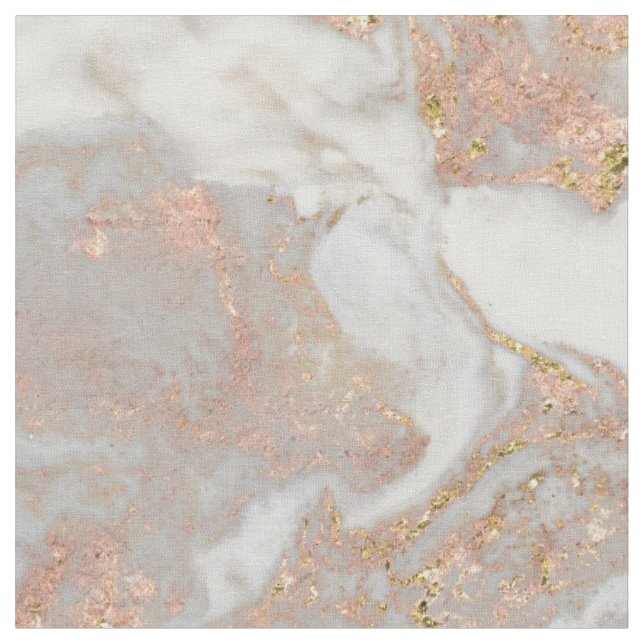 Tecido Chic de Swirl de Mármore Dourado com Faux moderno (Detalhe)