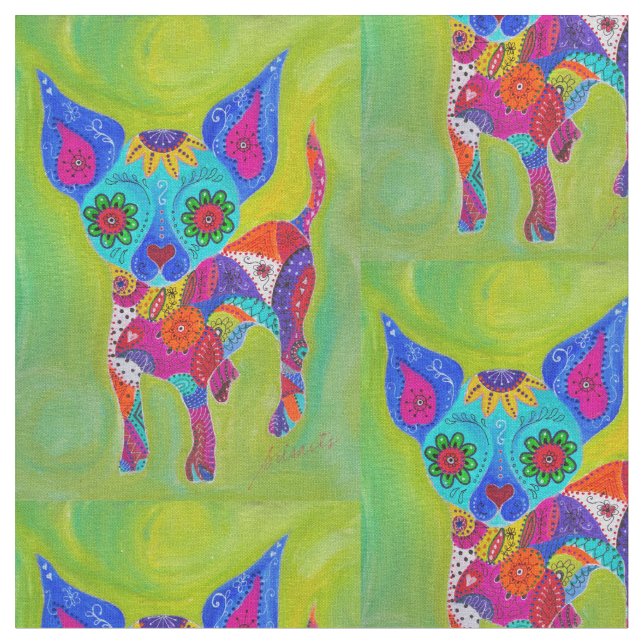 Tecido Chihuahua de Talavera (Detalhe)