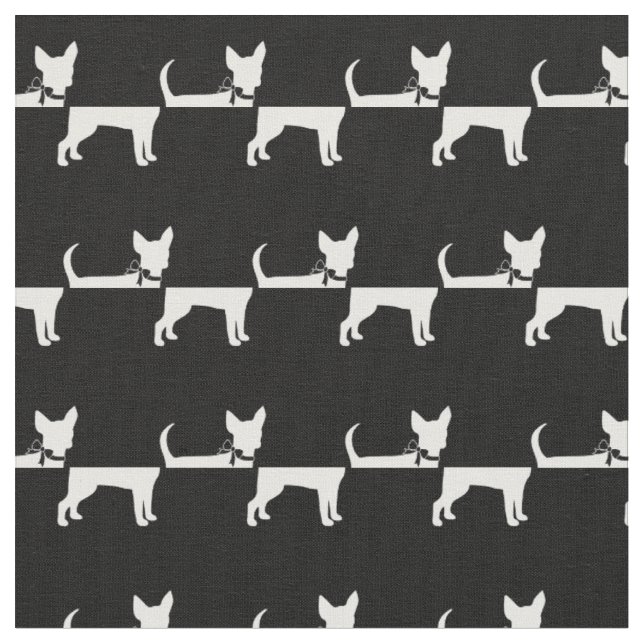Tecido Chihuahua Dog Silhouette Pet (Detalhe)