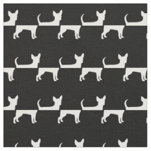 Tecido Chihuahua Dog Silhouette Pet