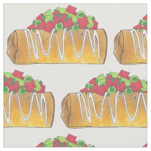 Tecido Chimichangas, Sudoeste Fritado Burrito Tex Mex