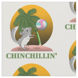 Tecido Chinchilla Chinchillin'Tropcial Beach
