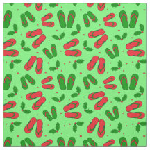 Chinelos de praia de Natal tropical e Holly