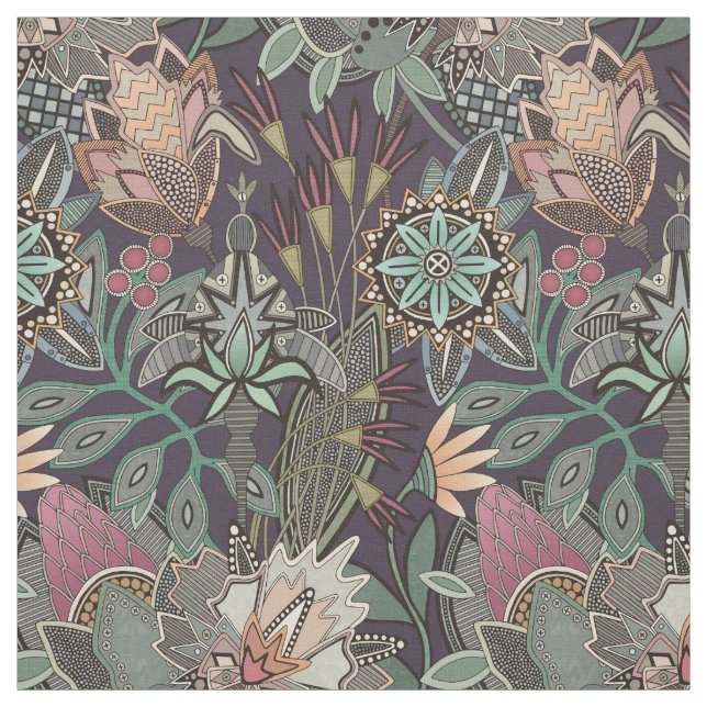 Tecido chintz de uva steampunk (Modelo)
