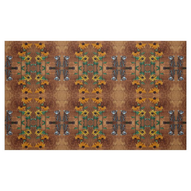 Tecido Chipmunk e Girassóis (Fat Quarter)