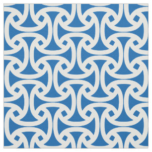 Tecido Chique, teste padrão moderno - Wellfleet - azul