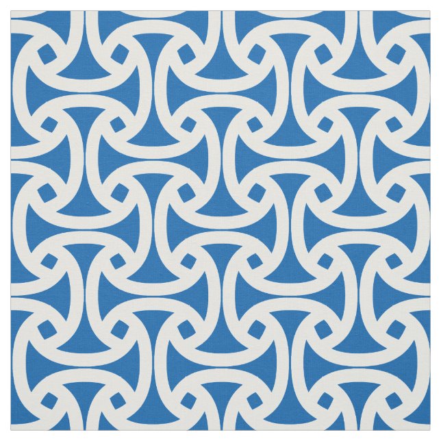 Tecido Chique, teste padrão moderno - Wellfleet - azul (Modelo)