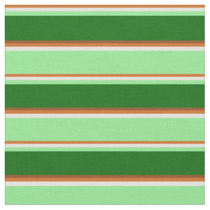 Tecido Chocolate, Amarelo, Verde Claro, Verde Escuro e Ma