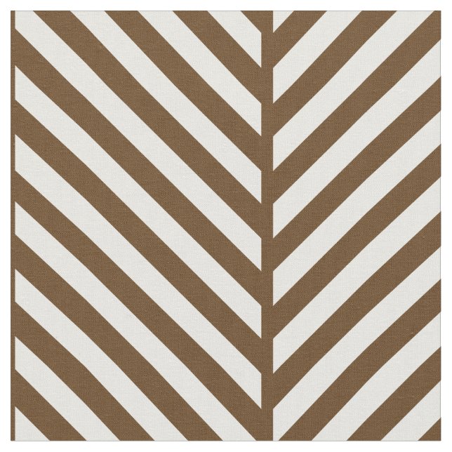 Tecido Chocolate Castanho Herringbone Grande Escala (Detalhe)