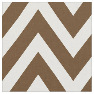 Tecido Chocolate Castanho Moderno Chevron Grande Escala