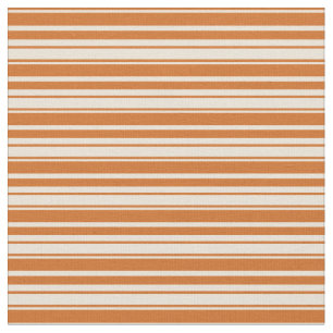 Tecido Chocolate e Bisque - Padrão Striped