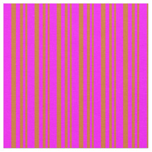 Tecido Chocolate e Fuchsia Stripes/Linhas Padrão